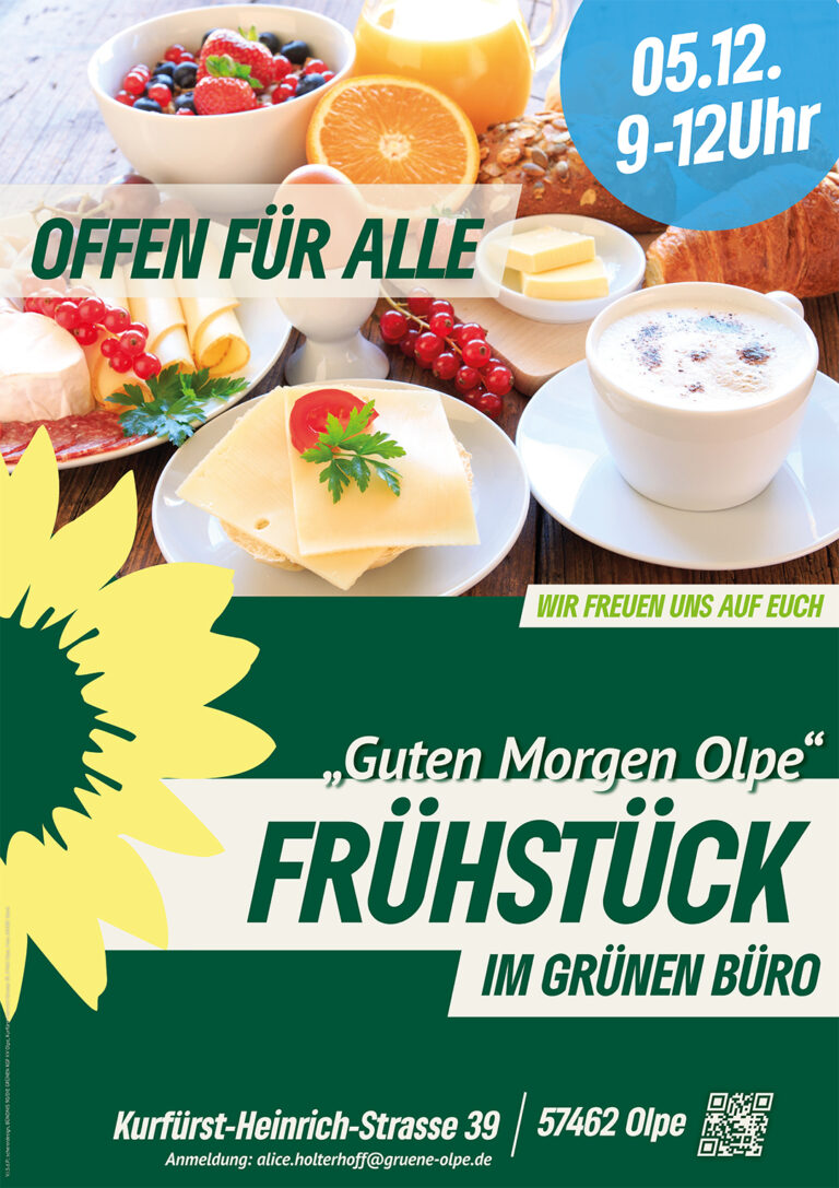 „Guten Morgen Olpe“ Frühstück im GRÜNEN Büro